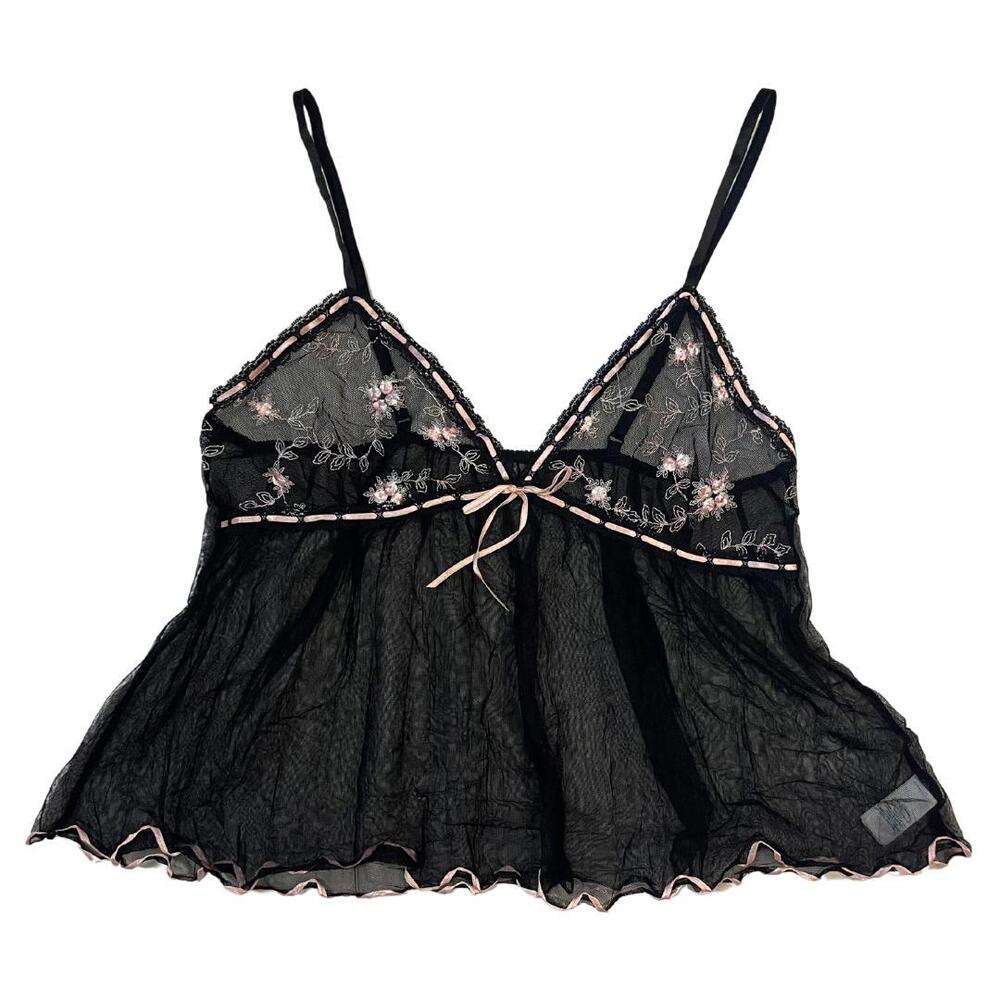 Vintage La Bellezza Vintage French Chemise Top